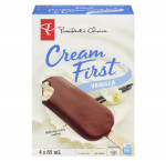 President's choicecrmfirst vanilla milk chocolate ice crm bars